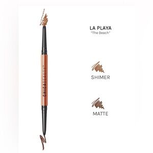 La Playa Dual-Ended eyeliner Pencil - Shimmer & Matte Brown